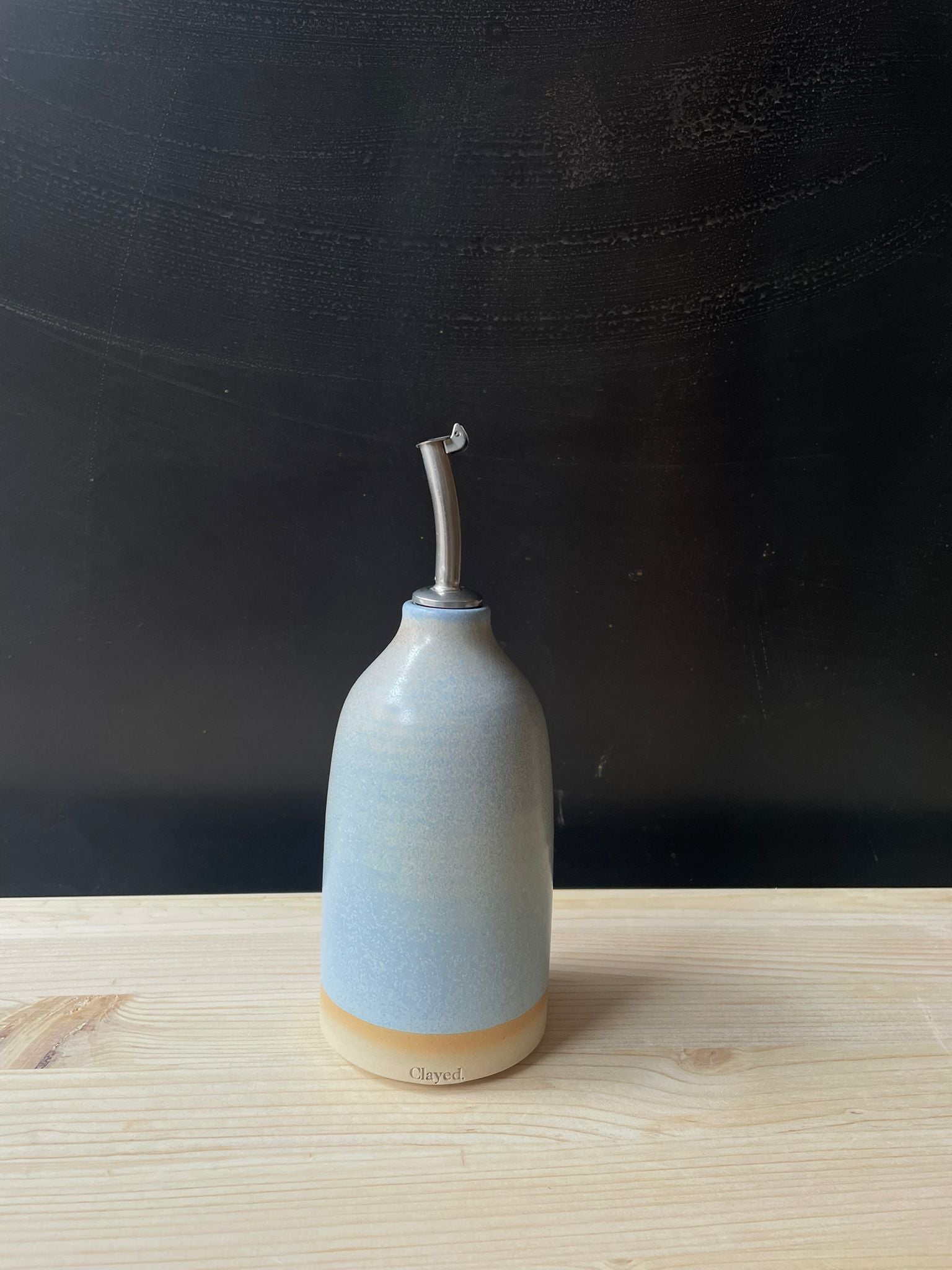 Oil Bottle (incl. pouring spout) - Baby Blue